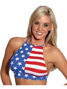Halter USA Flag  Cami Top One Size Fits Most S-L